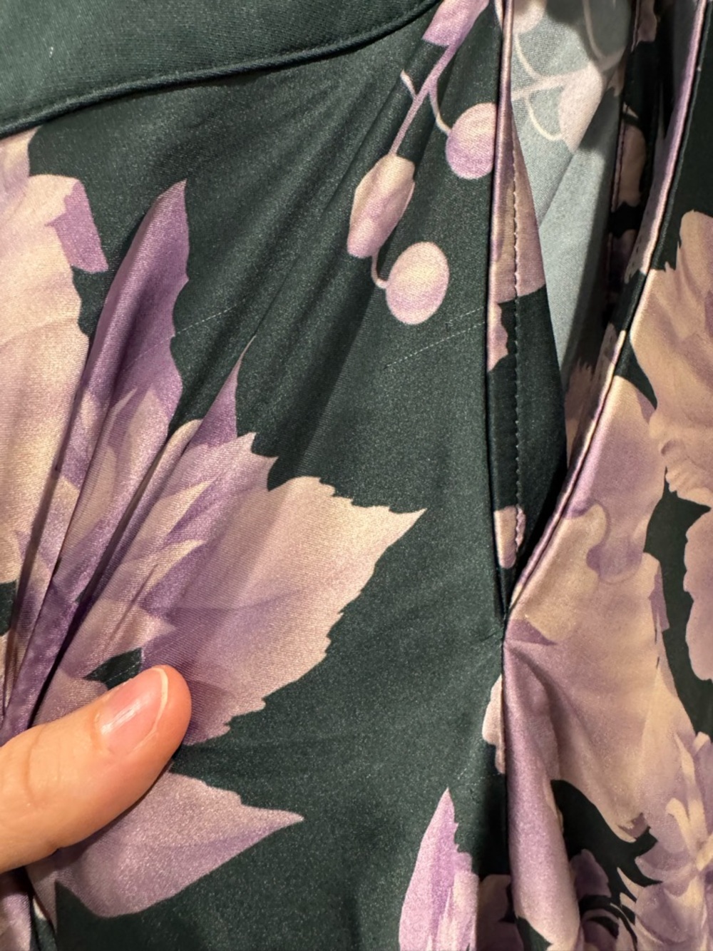 Especia purple green floral Arabella Printed Maxi Dress - Picture 10 of 13